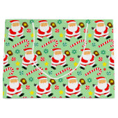 Softball Christmas Holiday Groot Cadeauzakje (Voorkant)