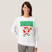 Softball Christmas T-Shirt (Voorkant volledig)