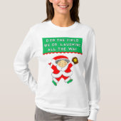 Softball Christmas T-Shirt (Voorkant)
