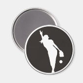 softball Circle Pitcher Magneet (Voorkant / Achterkant)