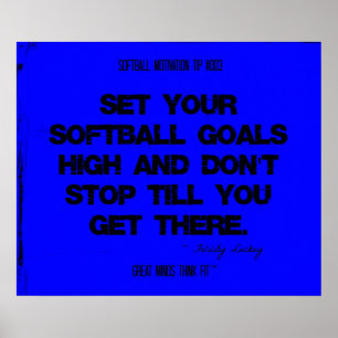 Softball Citaten in Draden 003 Poster