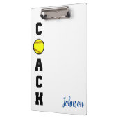 Softball-coach bedankt cadeau klembord (Links)