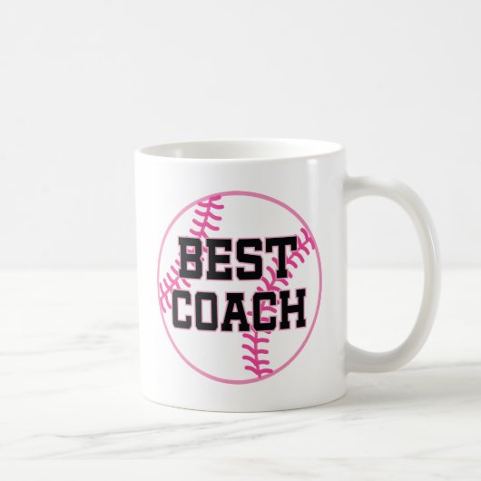 Softball Coach (beste) Gift Koffiemok (Rechts)