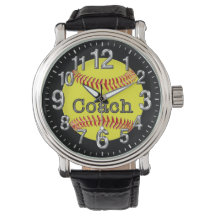 Softball Coach cadeau-ideeën, Cool Softball Horlog