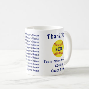Softball Coach Cadeauideeën Alle spelers Koffiemok