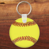 Softball Coach geeft ideeën met naam en jaar Sleutelhanger (Achterkant)