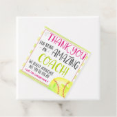 Softball Coach Gift Label (In situ)
