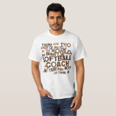 Softball Coach Gift T-shirt (Voorkant volledig)