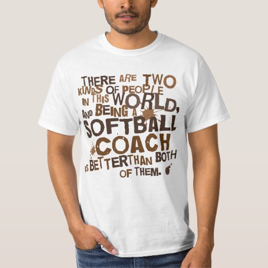 Softball Coach Gift T-shirt (Voorkant)