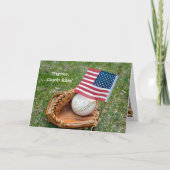 Softball Coach Hartelijk dank Bedankkaart (Voorkant)