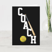 Softball Coach - Hartelijk dank Kaart (Voorkant)