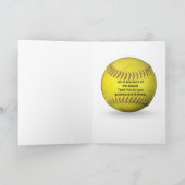 Softball Coach - Hartelijk dank Kaart (Binnen)