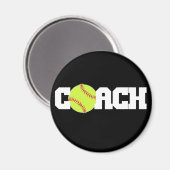 Softball Coach Magneet (Voorkant / Achterkant)