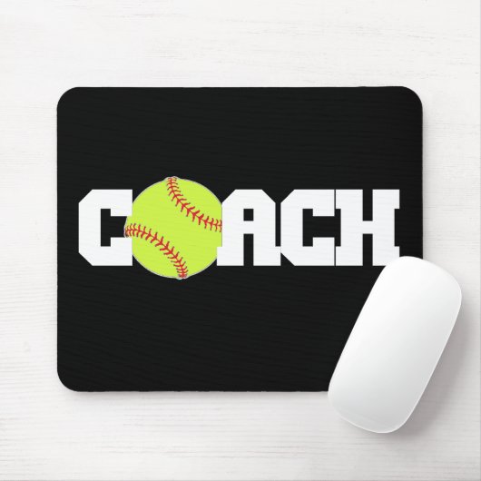 Softball Coach Muismat (Met muis)