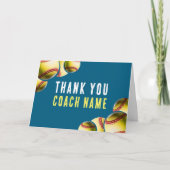 Softball Coach Naam Bedankkaart (Voorkant)