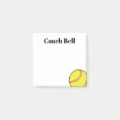 Softball coach op maat dank je cadeaubonnetjes! post-it® notes (Voorkant)