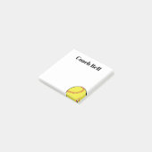 Softball coach op maat dank je cadeaubonnetjes! post-it® notes (Schuin)