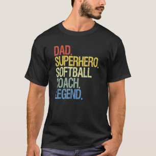 Softball Coach papa T-shirt