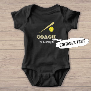 Softball coach plezier aangepaste naam sport romper