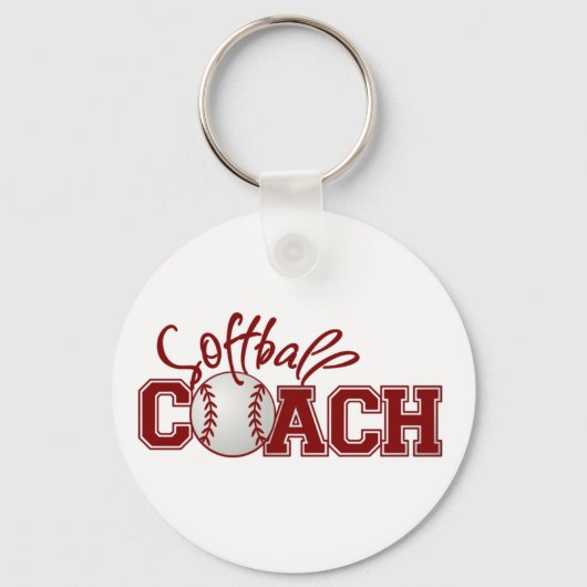 Softball COACH Sleutelhanger (Voorkant)