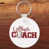 Softball COACH Sleutelhanger (Voorkant)