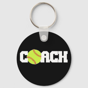 Softball Coach Sleutelhanger