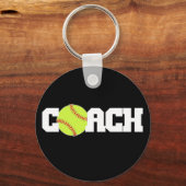 Softball Coach Sleutelhanger (Voorkant)