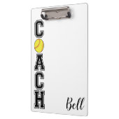Softball coach sportteam dank u cadeau klembord (Links)