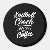 Softball Coach-taaktitel Cadeau Magneet (Voorkant)