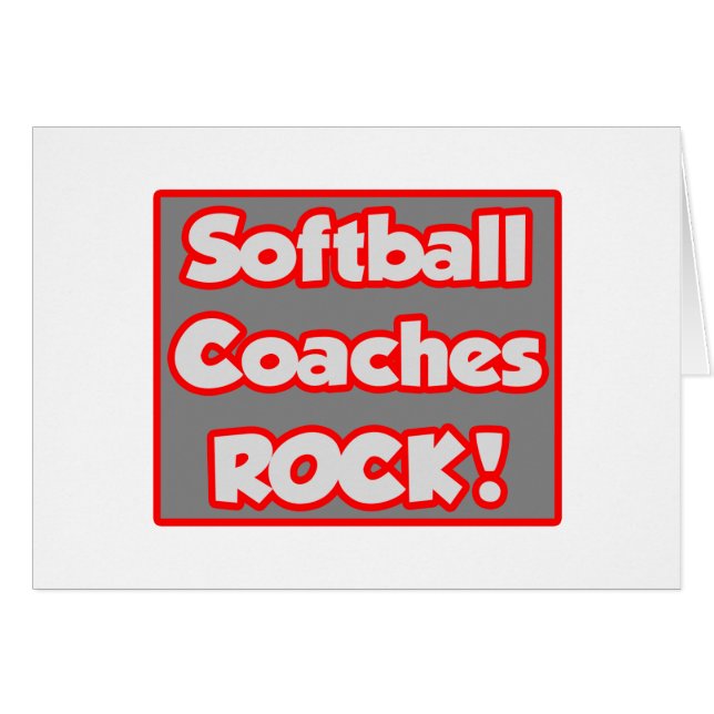 Softball Coaches Rock! (Voorkant Horizontaal)