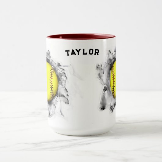 Softball Collectible Mok (Midden)