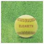 Softball Custom Ball Fabric Stof (Close Up)