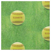 Softball Custom Ball Fabric Stof (Swatch)