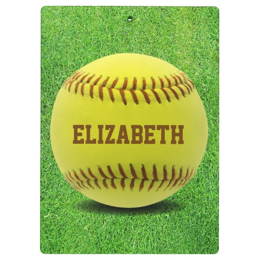 Softball Custom Ball-klembord Klembord (Achterkant)