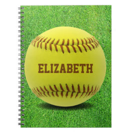 Softball Custom Ball-Notitieboek Notitieboek