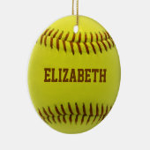 Softball Custom Ball Ornament (Rechts)