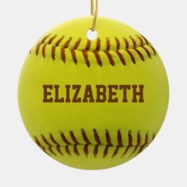 Softball Custom Ball Ornament