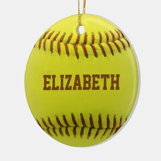 Softball Custom Ball Ornament (Links)
