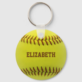 Softball Custom Ball Sleutelhanger