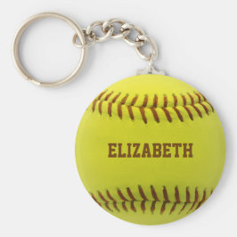 Softball Custom Ball Sleutelhanger