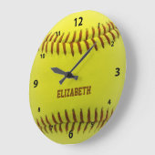 Softball Custom Ball Wall-klok Grote Klok (Hoek)