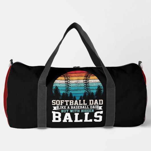 Softball Dad Bigger Balls Funny Plunjezak (Voorkant)