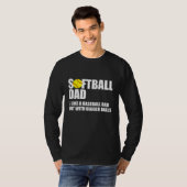 Softball Dad Definition Funny T-shirt (Voorkant volledig)
