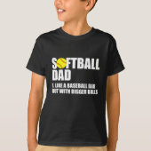 Softball Dad Definition Funny T-shirt (Voorkant)