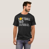 Softball Dad Fastpitch Vaderdag T-shirt (Voorkant volledig)