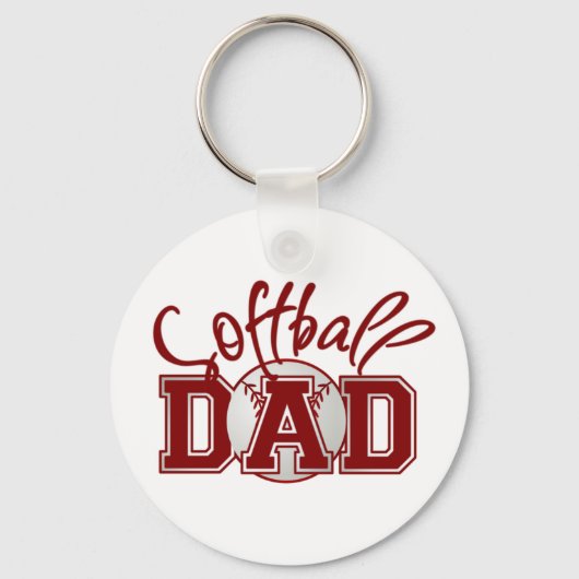 Softball DAD Sleutelhanger (Voorkant)