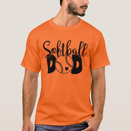 Softball  Dad  T-shirt (Voorkant)