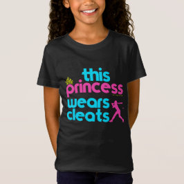 Softball: Deze prinses draagt Cleats - Golly Girls T-shirt