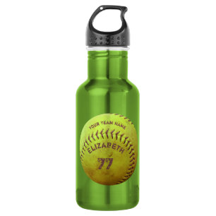 Softball Dirty Name Team Number Ball Water Fles