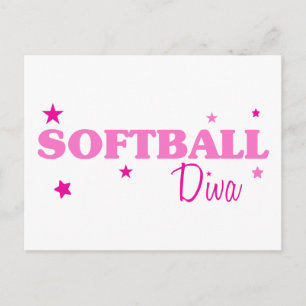 Softball Diva Briefkaart